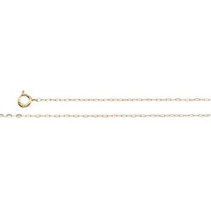 14K GOLD NECKLACE 24 INCH CHAIN CABLE: This 14k Yellow GOLD Cable CHAIN and NECKLACE is 24 inches in length and it is .50mm thick. It is an ideal chain for your Pendants.