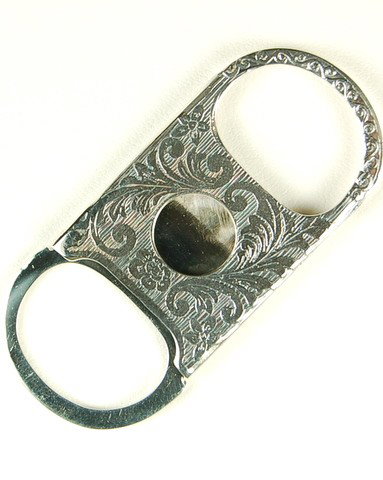 STERLING SILVER CIGAR CUTTER ANTIQUE STYLE WORKS: THIS STERLING SILVER CIGAR CUTTER IS AN AUTHENTIC & ACCURATE REPRODUCTION OF ONE MADE IN THE 1920'S. This Sterling Silver cigar cutter from my collection measures 2" long and 7/8" wide. It is in Mint 