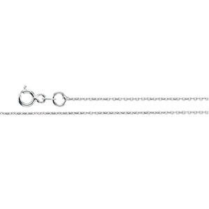 STERLING SILVER NECKLACE 18 INCH CHAIN: This STERLING SILVER Chain is 18 INCH long and ideal to wear alone or with a pendant.
