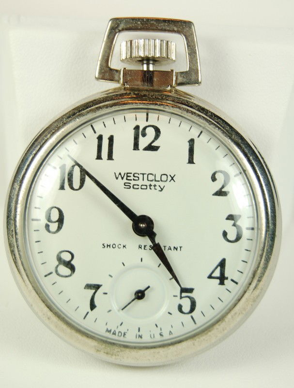 VINTAGE POCKET WATCH WESTCLOX SCOTTY CIRCA 1960 Lot 37644