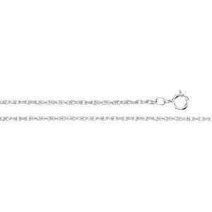 STERLING SILVER CHAIN 24 INCH ROPE NECKLACE: This STERLING SILVER Chain is 24 INCH long and ideal to wear alone or with a pendant.