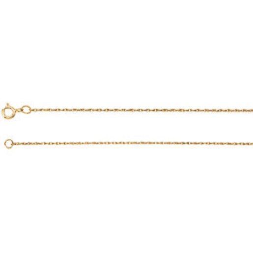 14K YELLOW GOLD NECKLACE 18 INCH CHAIN: 14k Solid Gold Rope Chain 18 inches in length. You can wear it alone as a Gold Necklace or as a Chain with a Pendant.