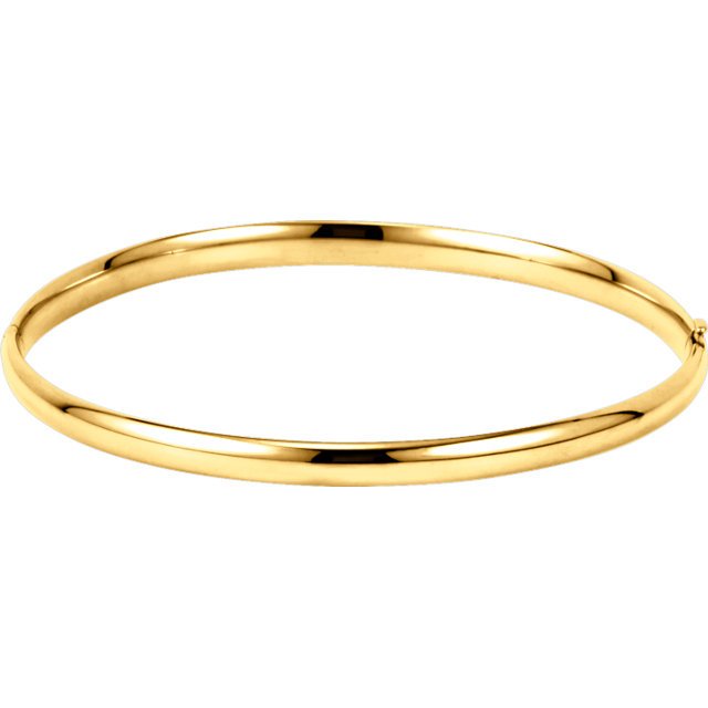 BANGLE BRACELET 14K YELLOW GOLD RETAIL $600 + TAX! (1 of 1)