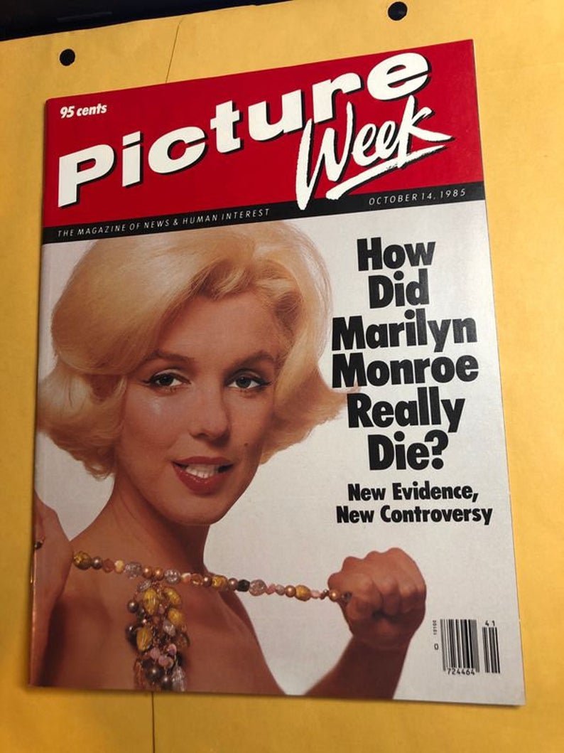 Picture Week Oct 1985 Edition Magazine Marilyn Monroe: Picture Week October 1985 Edition Magazine Marilyn Monroe Cover In Near Mint Condition Preowned. No Reserve Bid & No Buyers Premium. In House Shipping Priority Mail Standard Flat Rate.