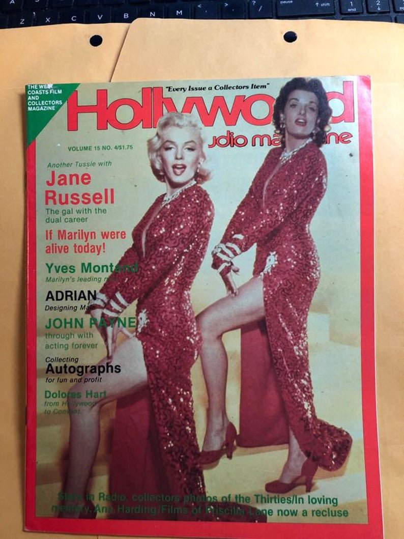 Hollywood Studio Magazine December 1981 Edition: Hollywood Studio Magazine December 1981 Edition in Vg Condition. Marilyn Monroe & Jane Russell. No Reserve Bid & No Buyers Premium. In House Shipping Priority Mail Standard Flat Rate.