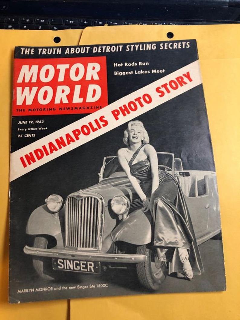 Motor World June 1953 Edition Magazine Marilyn Monroe: Motor World June 1953 Edition Magazine Marilyn Monroe Cover In Good Condition. No Reserve Bid & No Buyers Premium. In House Shipping Priority Mail Standard Flat Rate.