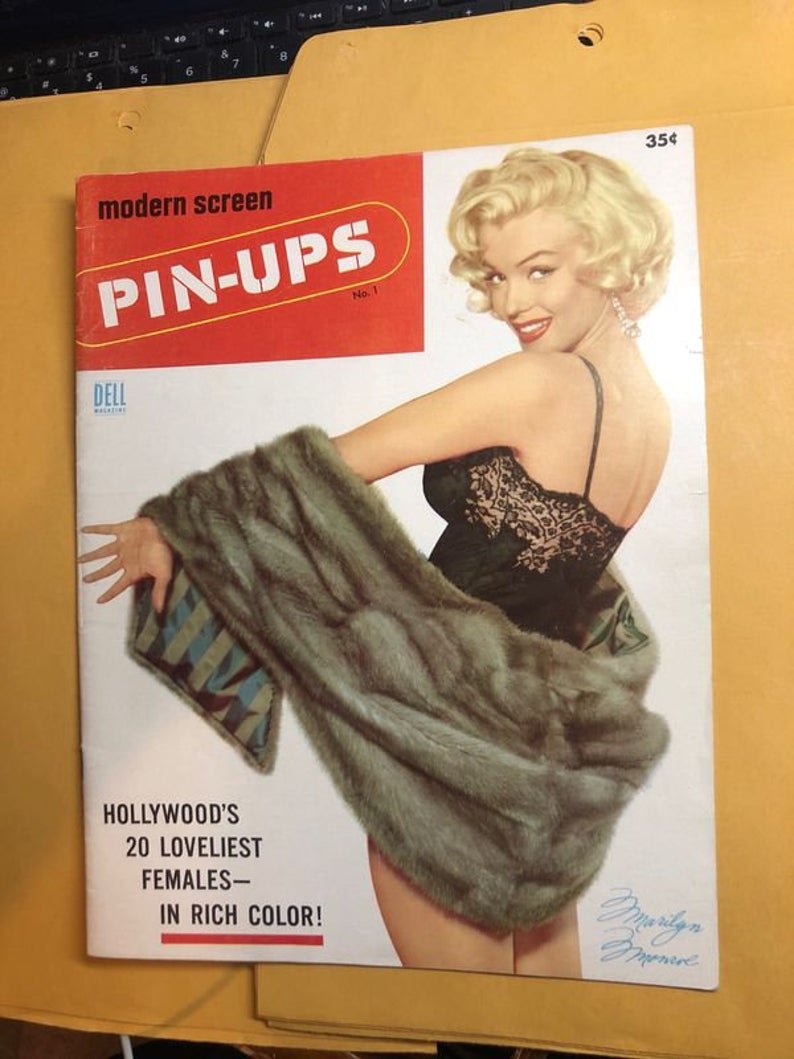 1955 Marilyn Monroe, Modern Screen Pin-Ups Magazine (1 of 9)