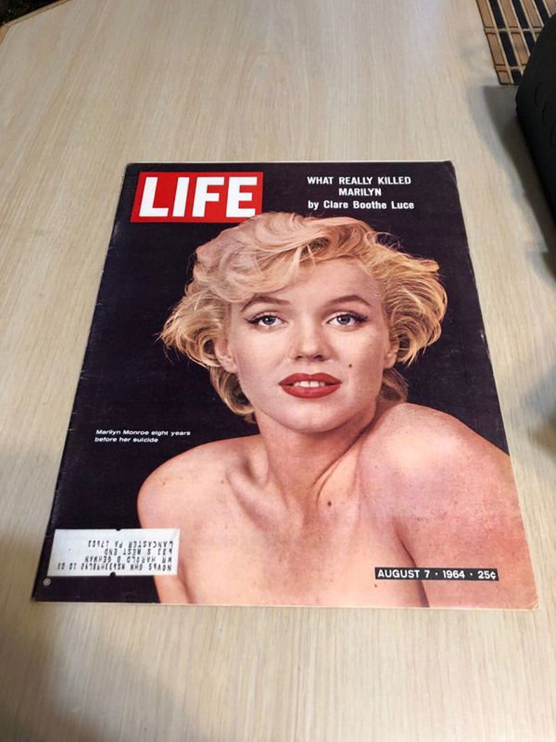 Life August 7, 1964 Edition Magazine Marilyn Monroe (1 of 8)