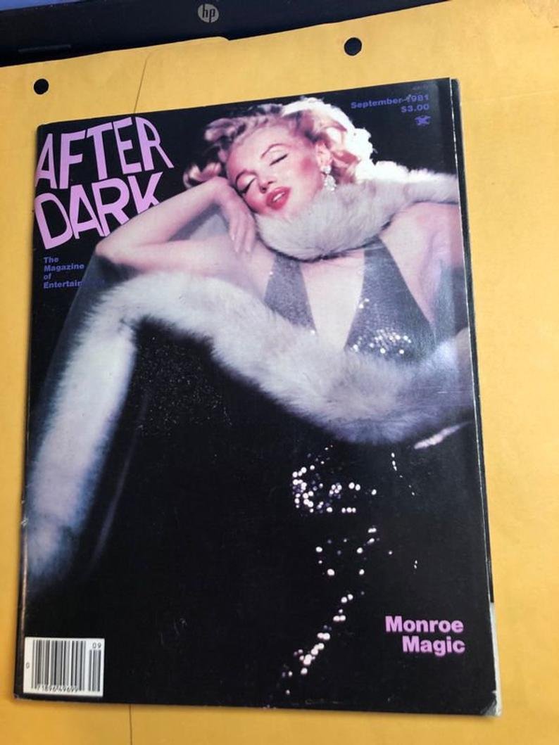 After Dark Sept1981 Edition Magazine Marilyn Monroe: After Dark September 1981 Edition Magazine Marilyn Monroe Cover In Good Condition. No Reserve Bid & No Buyers Premium. In House Shipping Priority Mail Standard Flat Rate.