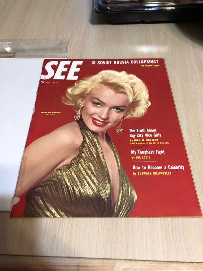 See November 1953 Edition Magazine Marilyn Monroe Cover (1 of 10)