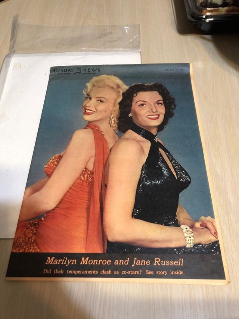 Sunday New York News February 15, 1953 Edition Marilyn (1 of 9)