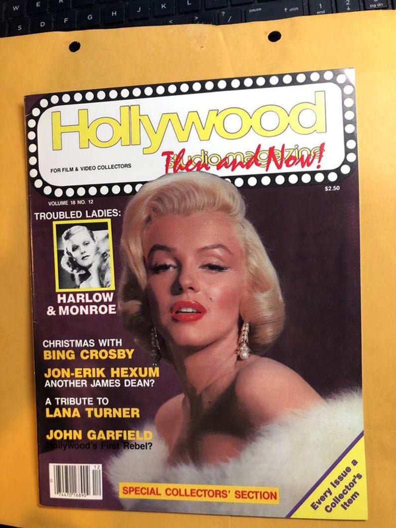 Hollywood Studio Magazine Then & Now December 1985 Edit: Hollywood Studio Magazine Then & Now December 1985 Edition Marilyn Monroe Cover In Near Mint Condition. No Reserve Bid & No Buyers Premium. In House Shipping Priority Mail Standard Flat Rate.