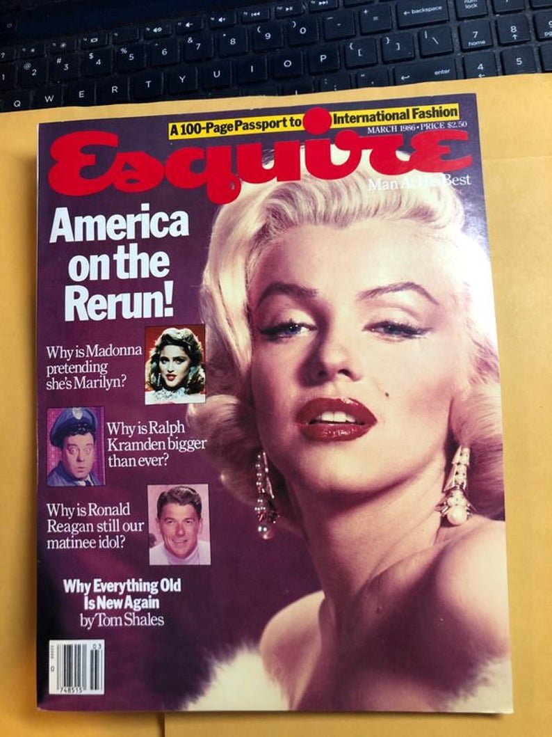Esquire March 1986 Edit Magazine Marilyn Monroe Cover: Esquire March 1986 Edition Magazine Marilyn Monroe Cover In Vg Condition. No Reserve Bid & No Buyers Premium. In House Shipping Priority Mail Standard Flat Rate.