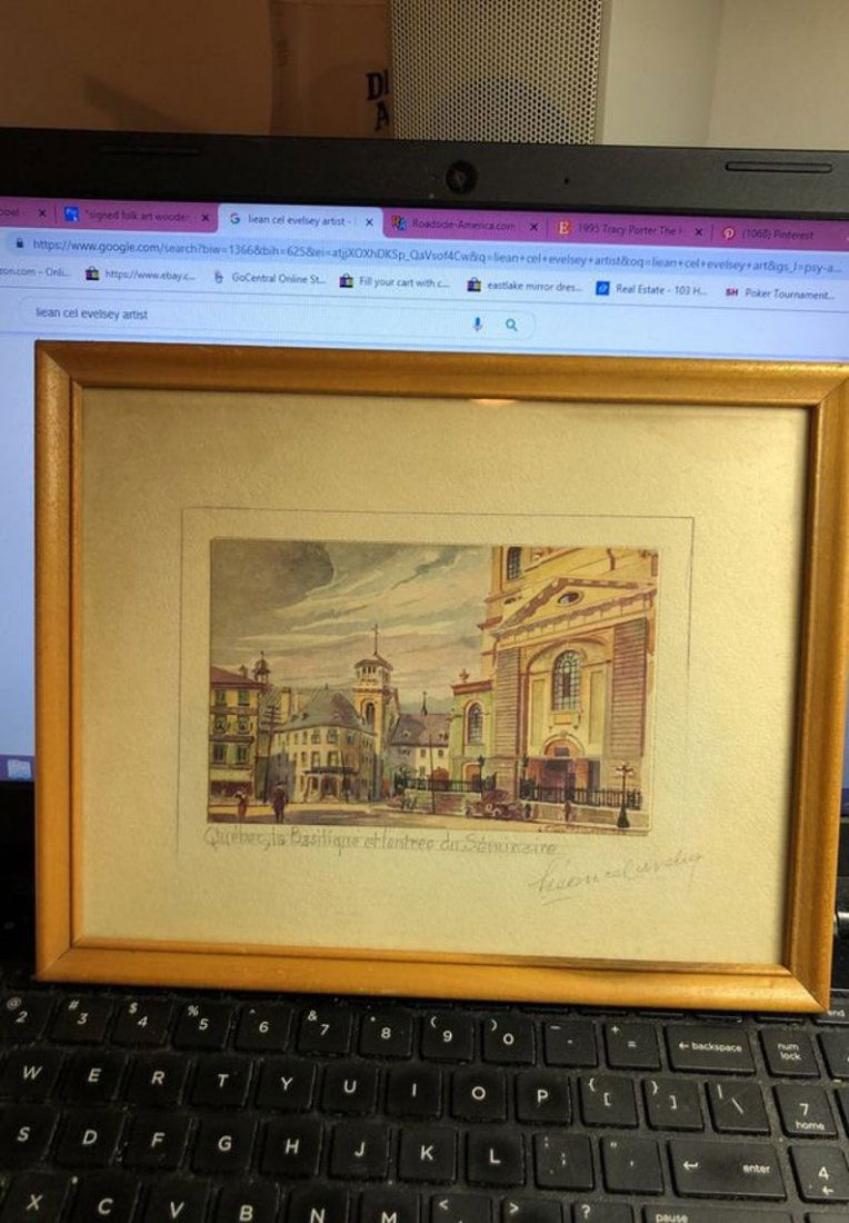 Vintage Old Quebec Basilique Print Signed In Pencil.... (1 of 5)