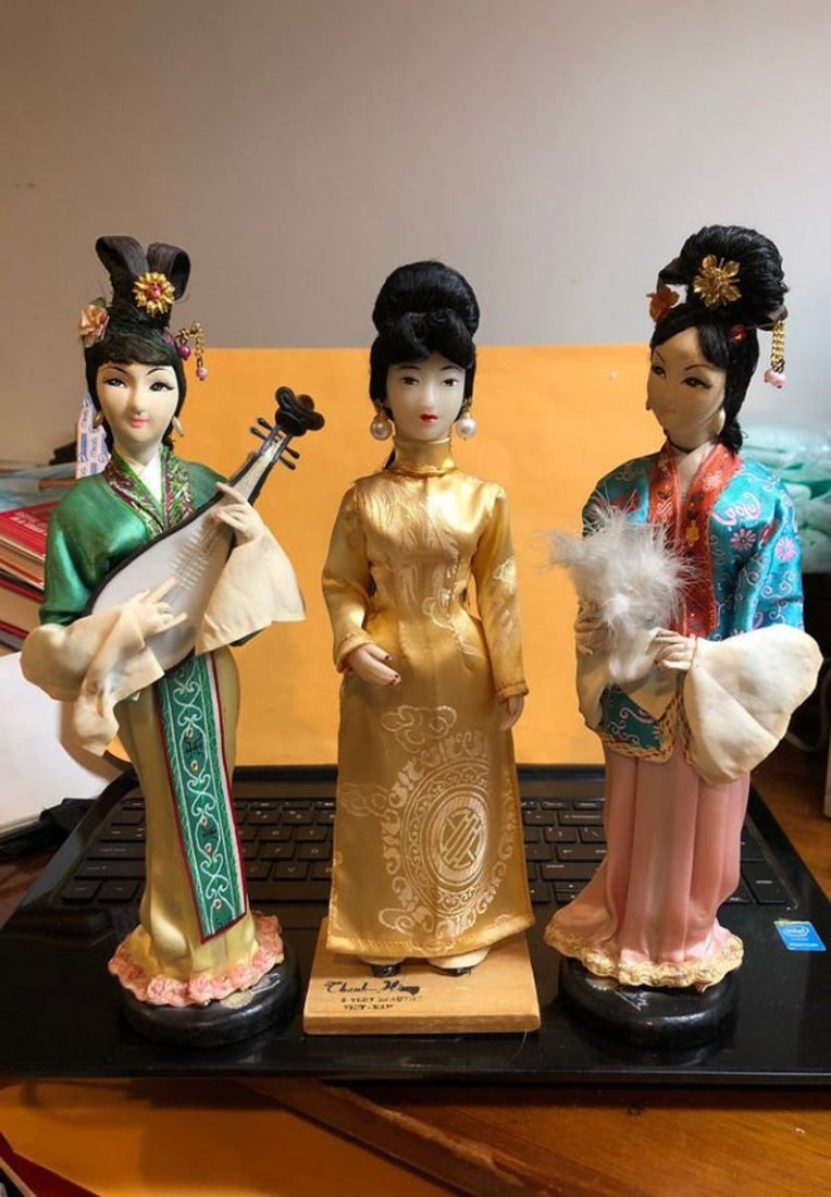 2-Taiwanese & 1-Vietnamese Vintage 10-1/2” Dolls: 2-Taiwanese & 1-Vietnamese Vintage 10-1/2Â” Dolls From an Estate. No Reserve Bid & No Buyers Premium. Shipping $12.00 Payment Forms Accepted; Bank Wires(Routing & Account Number will be Furnished w