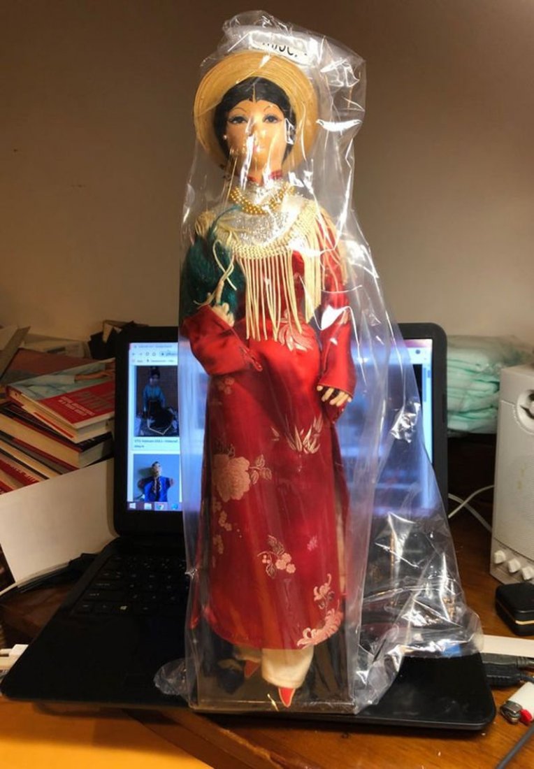Vintage Vietnamese 17-1/2” Videcraft Doll with a Silk..: Vintage Vietnamese 17-1/2Â” Videcraft Doll with a Silk Outfit Preowned From Estate. No Reserve Bid & No Buyers Premium. Shipping $12.00 Payment Forms Accepted; Bank Wires(Routing & Account Number w