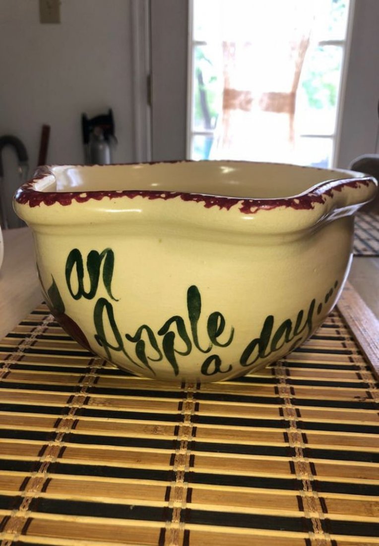 Vintage Stoneware An Apple a Day Keeps the Doctor Away (1 of 5)