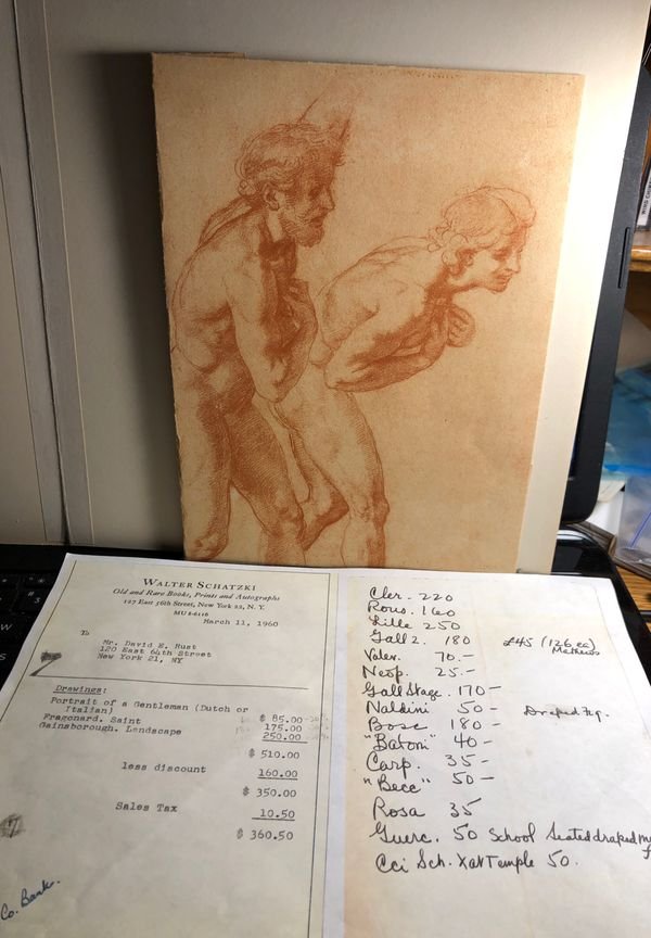 Old Master Red Chalk Drawing Purchased from W. Schatzki (1 of 12)