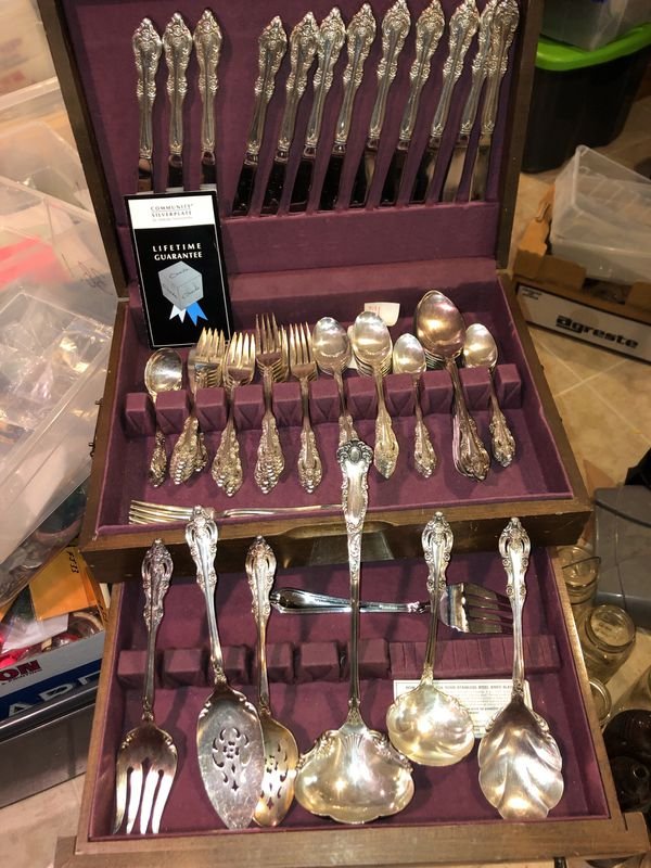 Early Community Silver Plate Service of 12.... (1 of 7)