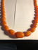 Baltic Amber Egg Yolk Color 28" Graduated Bead Necklace - 2