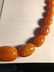 Baltic Amber Egg Yolk Color 28" Graduated Bead Necklace - 5