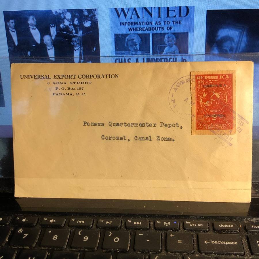 Canal Zone Cover 1928 Signed by Charles A. Lindbergh... (1 of 8)