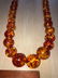 Vtg Graduated 24” Large Amber Bead Necklace Preowned - 2