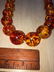 Vtg Graduated 24” Large Amber Bead Necklace Preowned - 3