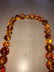 Vtg Graduated 24” Large Amber Bead Necklace Preowned - 5