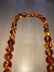 Vtg Graduated 24” Large Amber Bead Necklace Preowned - 6