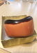 Vintage Graduated Orange & Brown Color Bakelite Bangle - 6