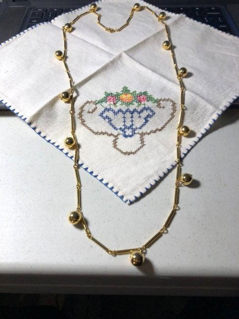 Estate Ball Charm 36" Fashion Necklace as Pictured... (1 of 4)