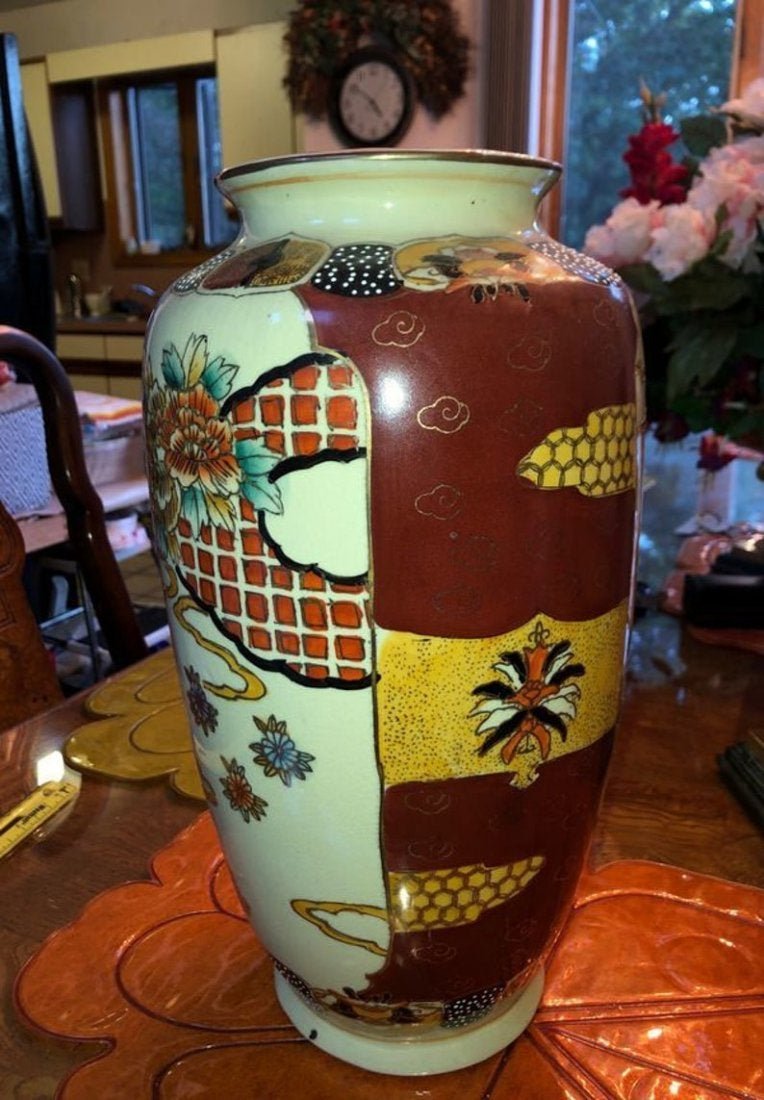 Vintage 14” Tall Asian Satsuma/Imari Style Vase... (1 of 10)