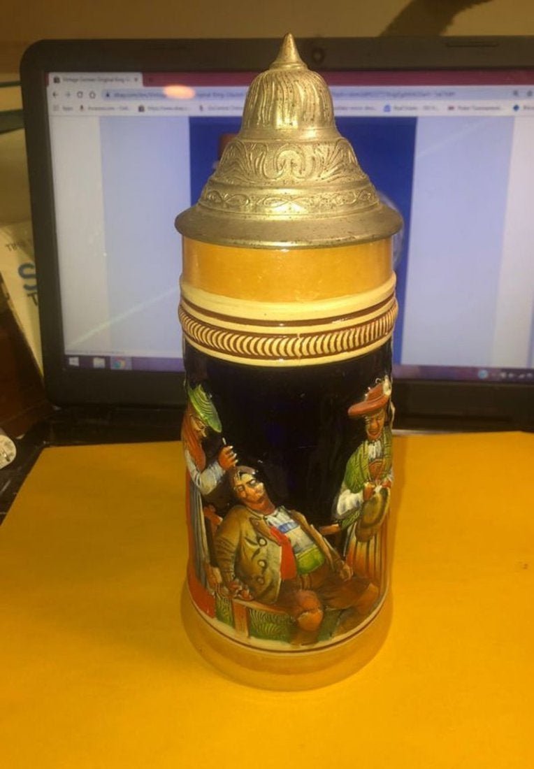 Vintage Germany Original King Beer Stein 9-1/4” Tall... (1 of 8)
