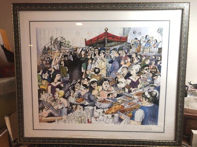 Martin Holt Noted Artist “The Jewish Wedding” 18-3/4” x: Martin Holt Noted Artist “The Jewish Wedding” 18-3/4” x 22” Signed 66/300 (Needs to be Re-matted, some water stain on the matting as Pictured) Great Frame! No Reserve Bid & No Buyers Premium. 