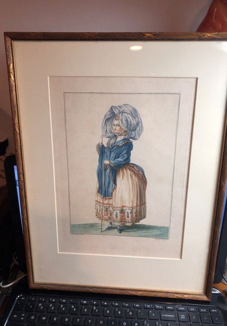 Original Engraving/Etching After Desrais By Voysard... (1 of 9)