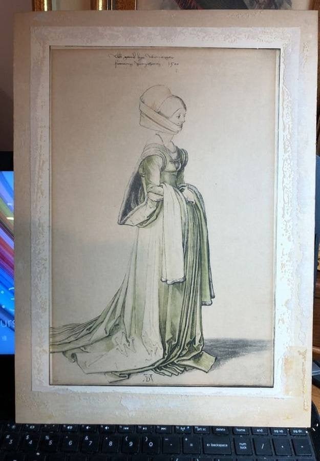 Albrecht DURER After DURER Albertina Copy from 1920: Albrecht DURER After DURER Albertina Copy from the 1920’s Found in a Estate Cleanout (Artwork is 11.25” x 15.5”) as Pictured. Shipping $15.00