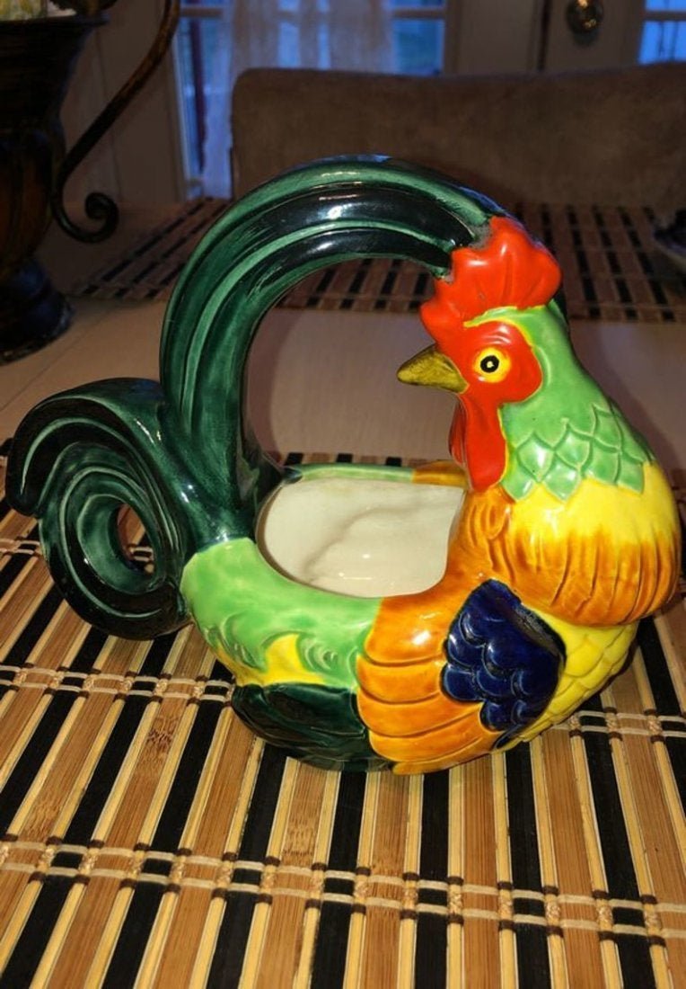 Superb Maruhon Ware Hand Painted Japanese Planter 7-3/4 (1 of 7)