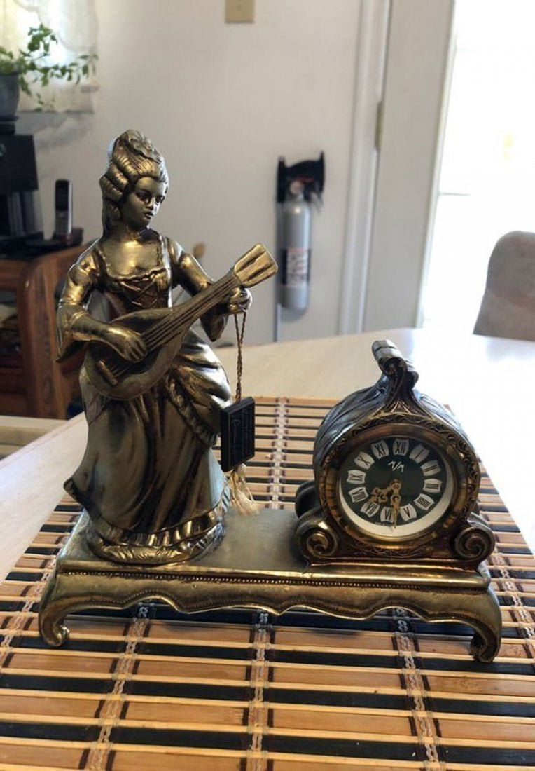 Designer Vintage Mauro Manetti Mantle Clock 8-1/2”.... (1 of 8)