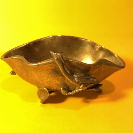 Japanese Solid Brass Probably Meiji Period Heavy... (1 of 7)