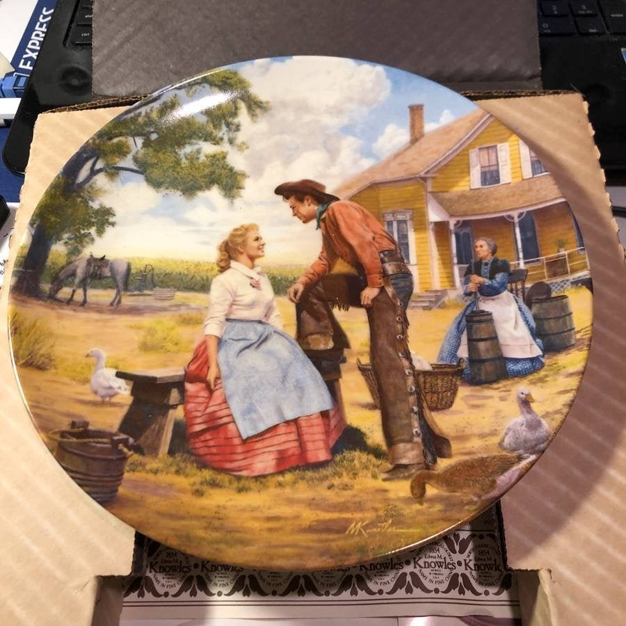 Oklahoma Series "Oh, What a Beautiful Morning" Plate.. (1 of 3)