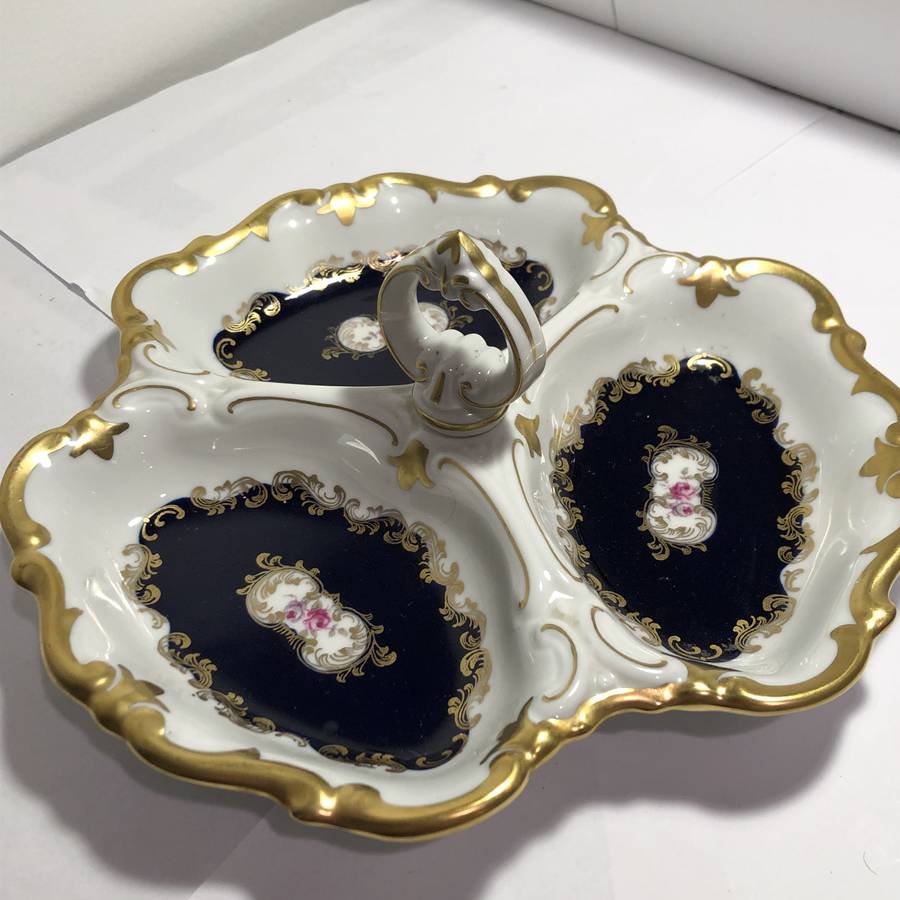Vintage Reichenbach Porcelain 3-Section Console Dish... (1 of 5)