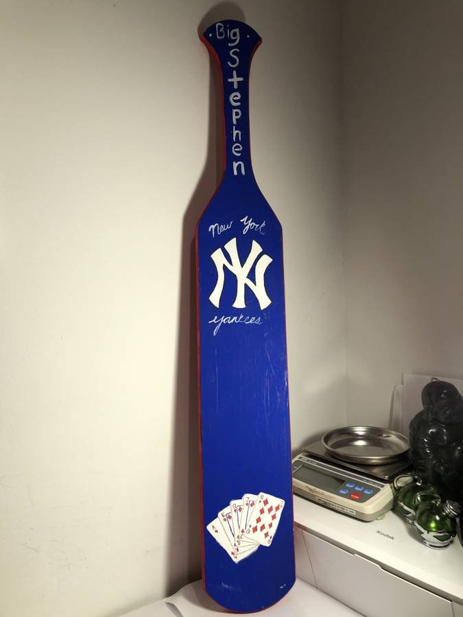College Fraternity Hand Painted Paddle 35-1/5" Preowned (1 of 6)