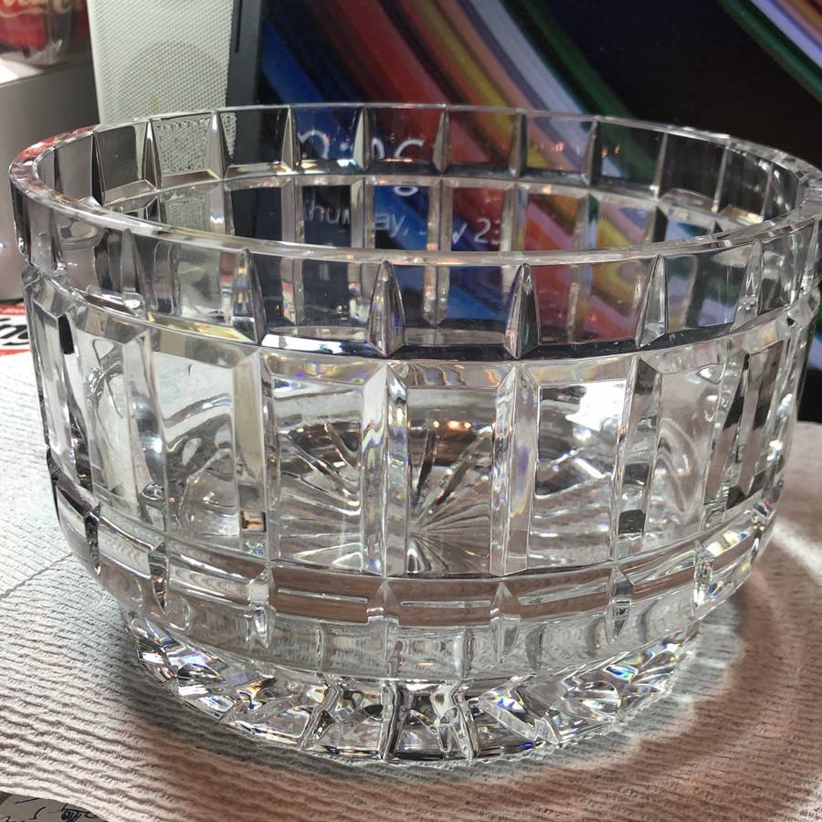 Dresden Signed DEEP HAND CUT 24% Lead Crystal Bowl... (1 of 5)