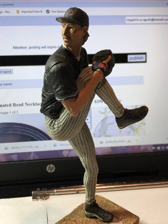 Randy Johnson Composite Baseball figurine Preowned.... (1 of 5)