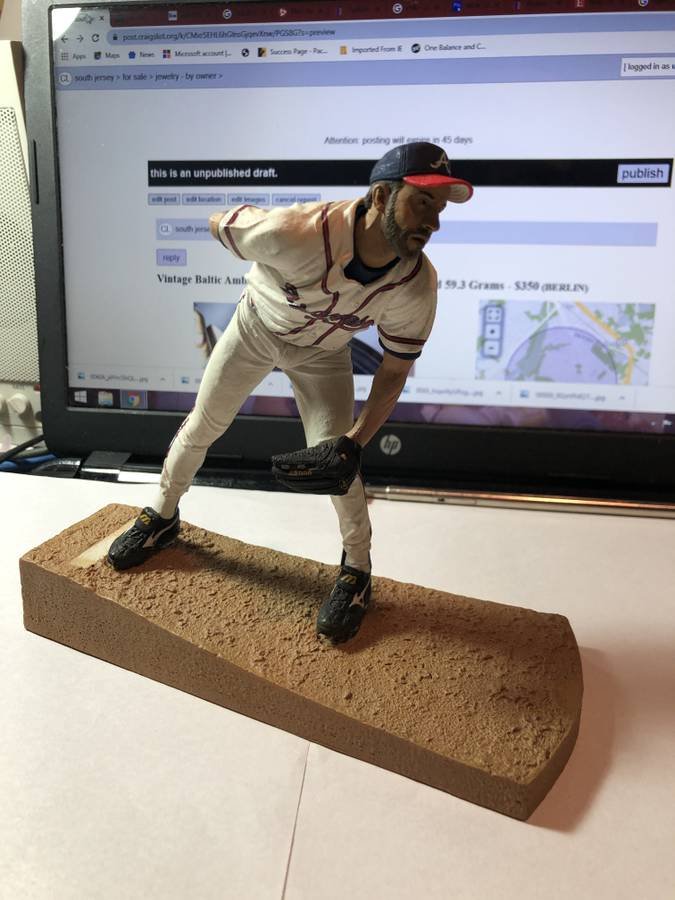 John Smoltz Composite Baseball figurine Preowned.... (1 of 3)