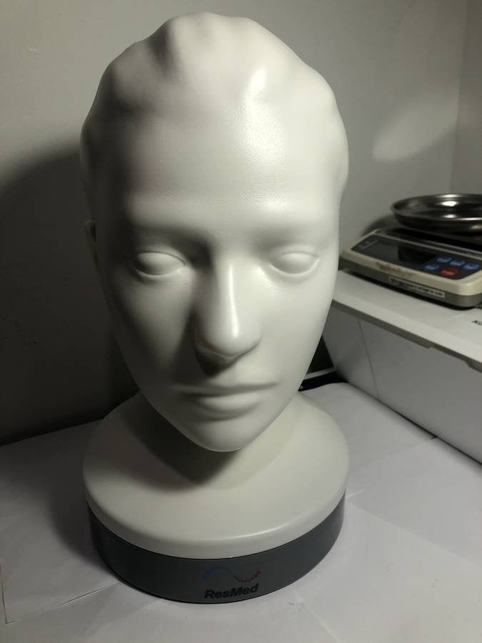 ResMed C-Pap Mannequin Bust Made Out of Durable Plastic (1 of 5)