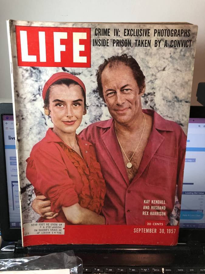 LIFE Magazine 1957 Kay Kendall & Rex Harrison Edition..: LIFE Magazine 1957 Kay Kendall & Rex Harrison Edition Magazine as Pictured. FREE DOMESTIC SHIPPING.