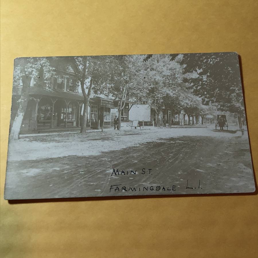 Main St Farmingdale, Long Island NY 1907 Postcard... (1 of 5)