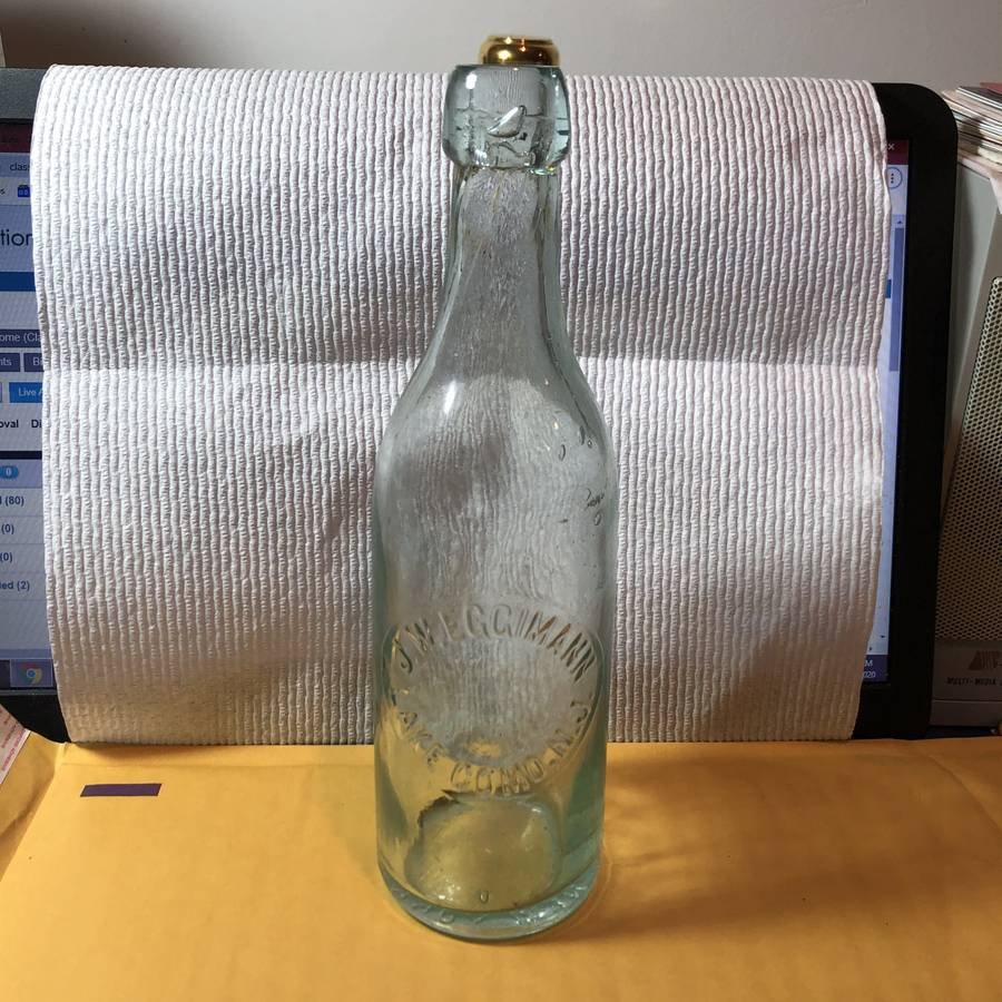 Early Blob Top LAKE COMO, NJ J.W. EGGIMANN Soda Bottle: Early Blob Top LAKE COMO, NJ J.W. EGGIMANN Soda Bottle Preowned from an Estate as Pictured. $10 DOMESTIC SHIPPING.
